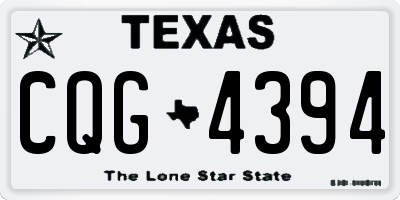 TX license plate CQG4394