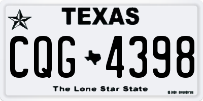 TX license plate CQG4398