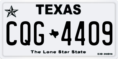 TX license plate CQG4409