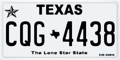 TX license plate CQG4438