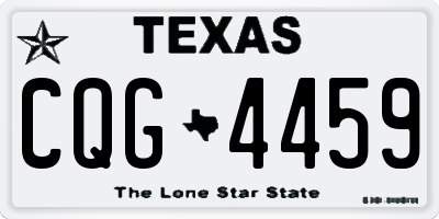 TX license plate CQG4459