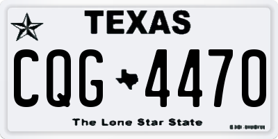 TX license plate CQG4470