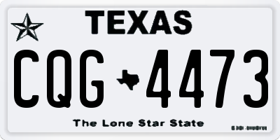 TX license plate CQG4473