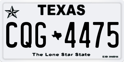 TX license plate CQG4475