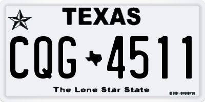 TX license plate CQG4511