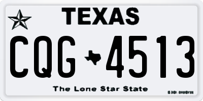 TX license plate CQG4513