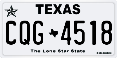 TX license plate CQG4518