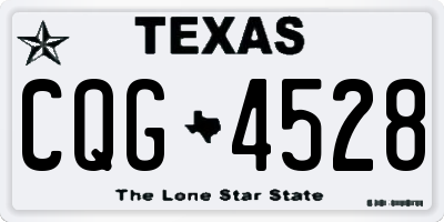 TX license plate CQG4528