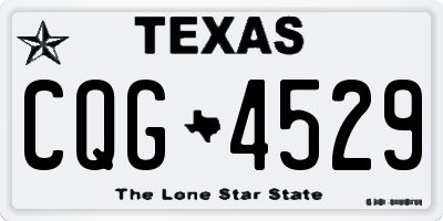 TX license plate CQG4529