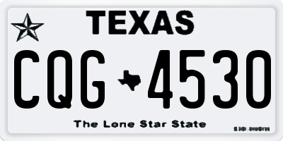 TX license plate CQG4530