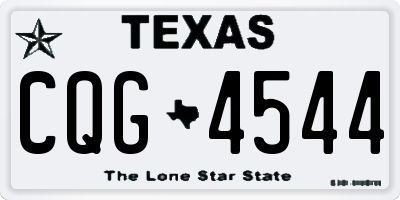 TX license plate CQG4544