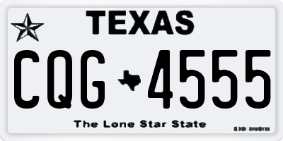 TX license plate CQG4555