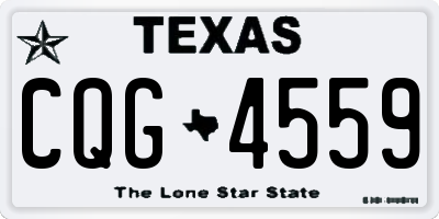 TX license plate CQG4559