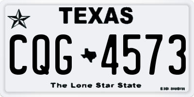 TX license plate CQG4573