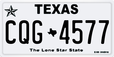 TX license plate CQG4577