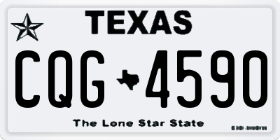 TX license plate CQG4590
