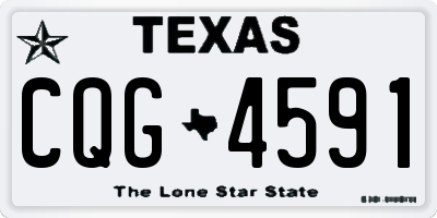 TX license plate CQG4591