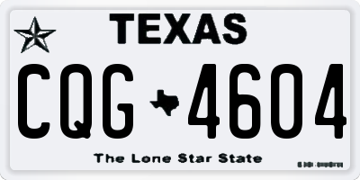 TX license plate CQG4604