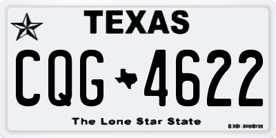 TX license plate CQG4622