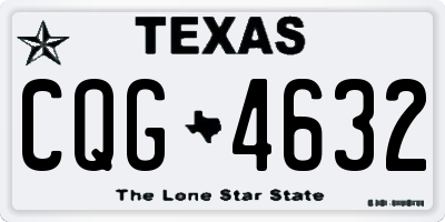 TX license plate CQG4632