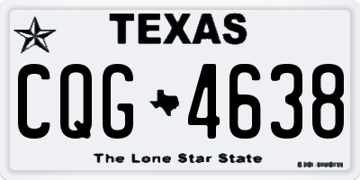 TX license plate CQG4638