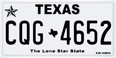 TX license plate CQG4652