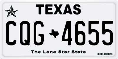 TX license plate CQG4655