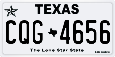 TX license plate CQG4656