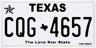 TX license plate CQG4657