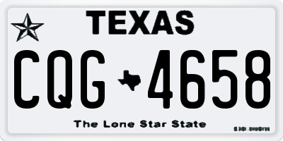 TX license plate CQG4658