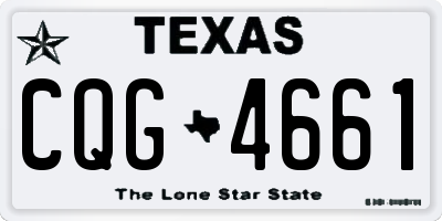 TX license plate CQG4661