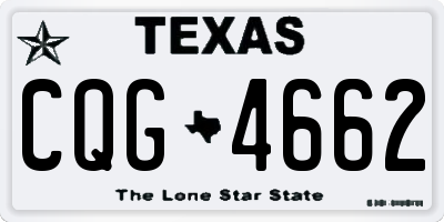 TX license plate CQG4662