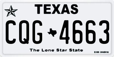TX license plate CQG4663