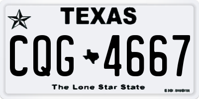 TX license plate CQG4667