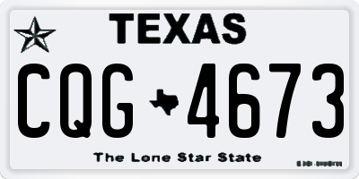 TX license plate CQG4673