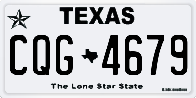 TX license plate CQG4679