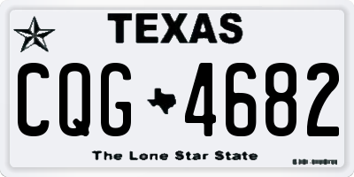 TX license plate CQG4682