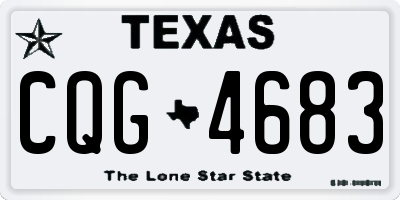 TX license plate CQG4683