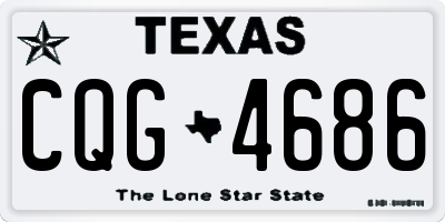 TX license plate CQG4686