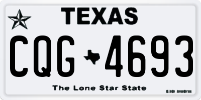 TX license plate CQG4693