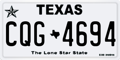 TX license plate CQG4694