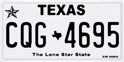TX license plate CQG4695