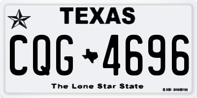 TX license plate CQG4696
