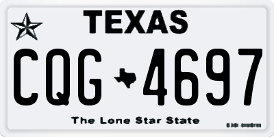 TX license plate CQG4697