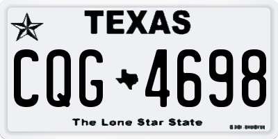 TX license plate CQG4698