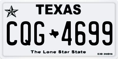TX license plate CQG4699