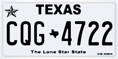 TX license plate CQG4722