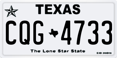 TX license plate CQG4733