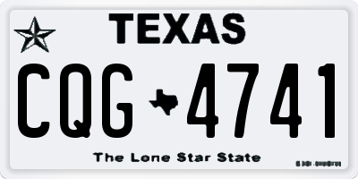 TX license plate CQG4741