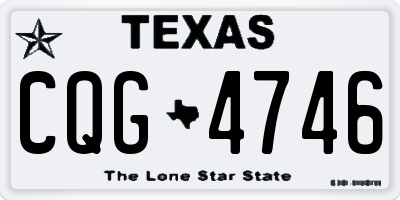 TX license plate CQG4746